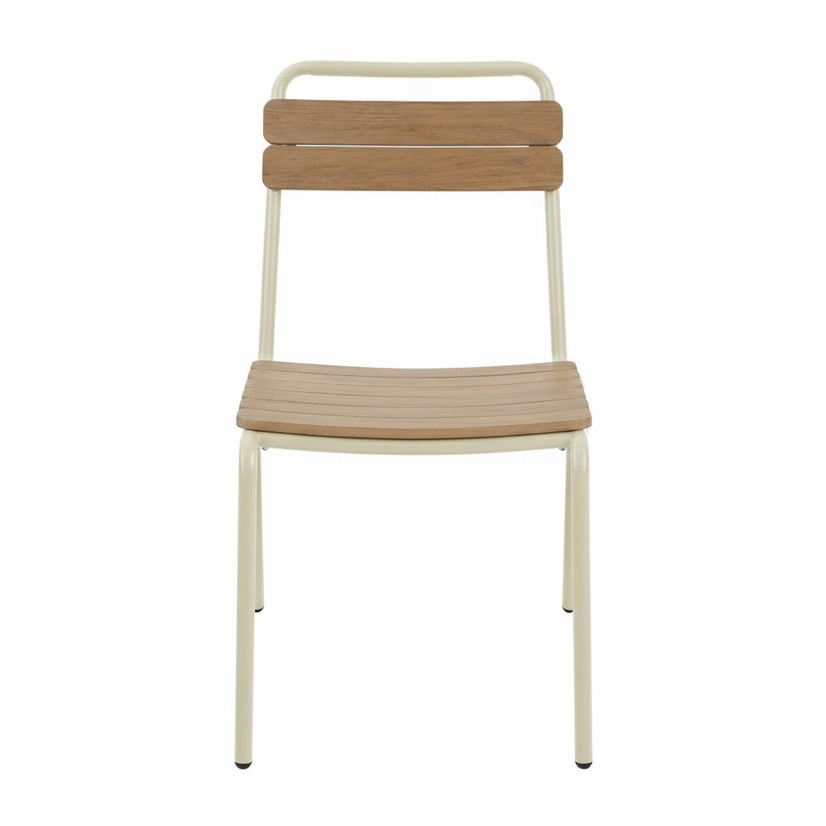 GARTENSTUHL, Creme - Beige, Metall (80/82/59cm) - Oviala