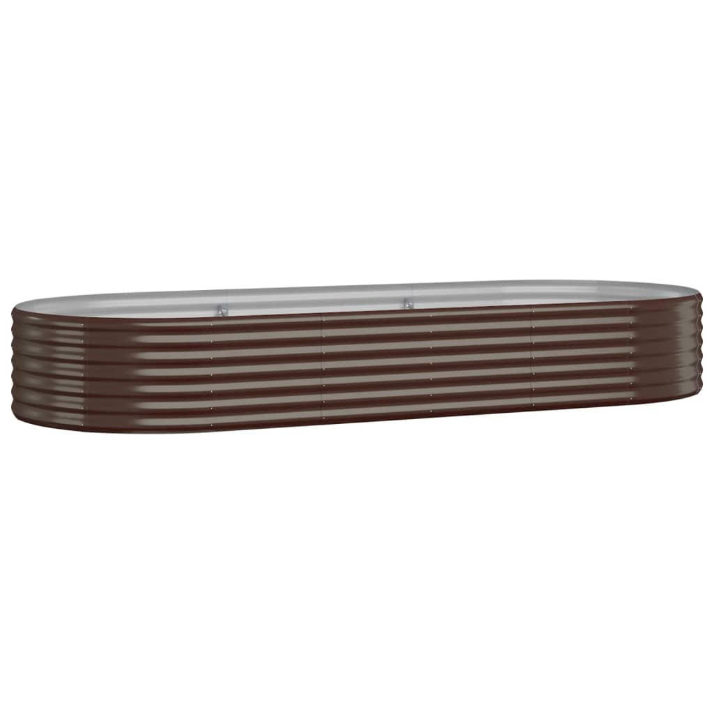 HOCHBEET Verzinkter Stahl 249x100x36 cm Braun - Braun, Metall (100/36/249cm) - furnicato