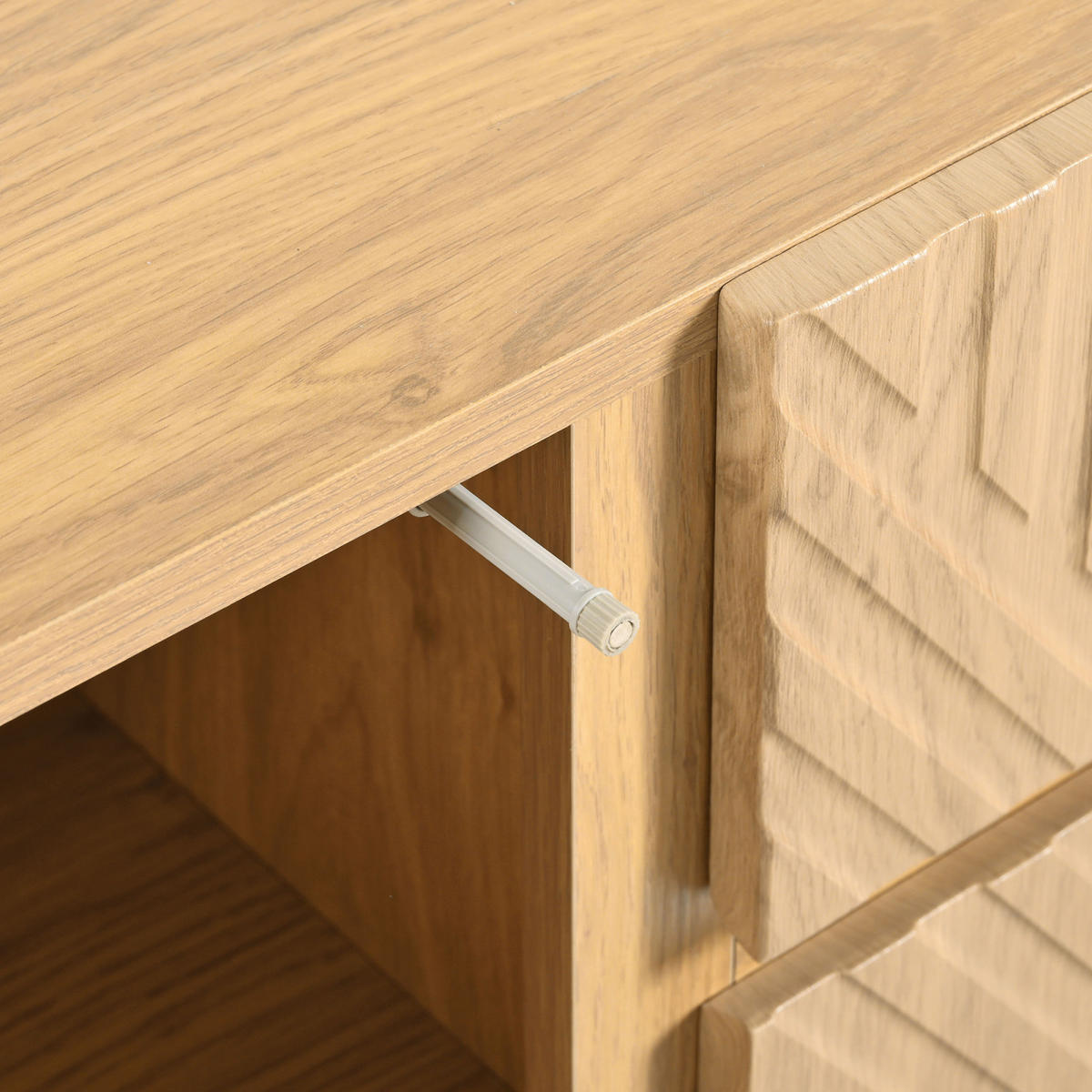 SIDEBOARD 140x40x75 cm, verstellbare Böden, Natur - Kastanienfarben, Holz (140/75/40cm)