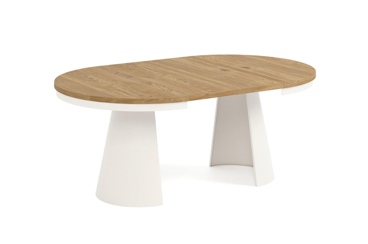 ESSTISCH CALMA Bis - Kaschmir/Eichefarben, Holzwerkstoff/Metall (120/120/76cm) - Meblini