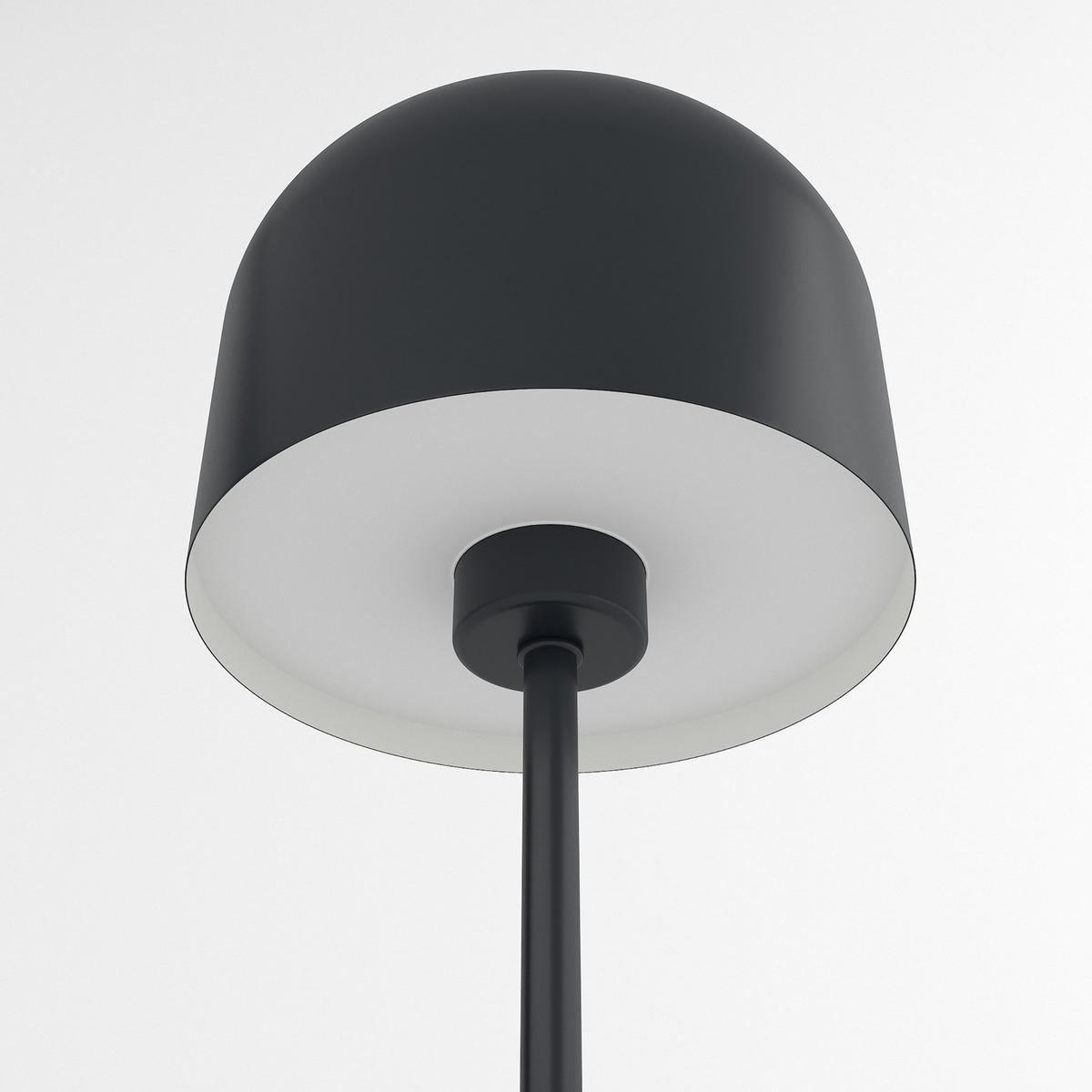AKKU-TISCHLEUCHTE - Eisen / Kunststoff - Dimmbar - Schwarz, Metall (13/13/25cm) - home24