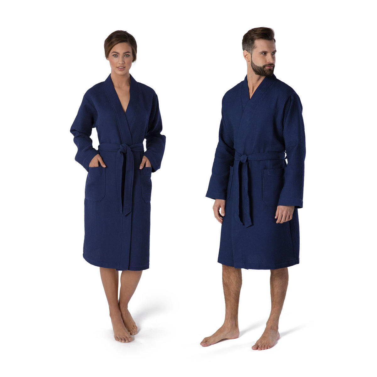 KIMONO HOMEWEAR - Blau, Textil (XLnull) - MÖVE