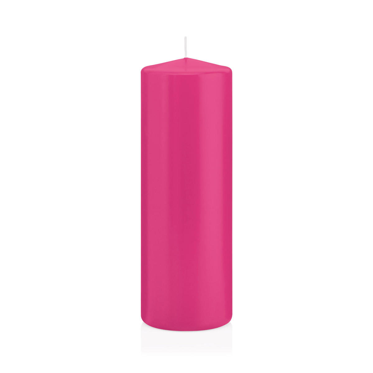 STUMPENKERZEN Pink Ø 68 x 200 mm, 12 Stück - Pink, Paraffin (7/20cm) - Wiedemann Kerzen