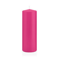 STUMPENKERZEN Pink Ø 68 x 200 mm, 12 Stück - Pink, Paraffin (7/20cm) - Wiedemann Kerzen