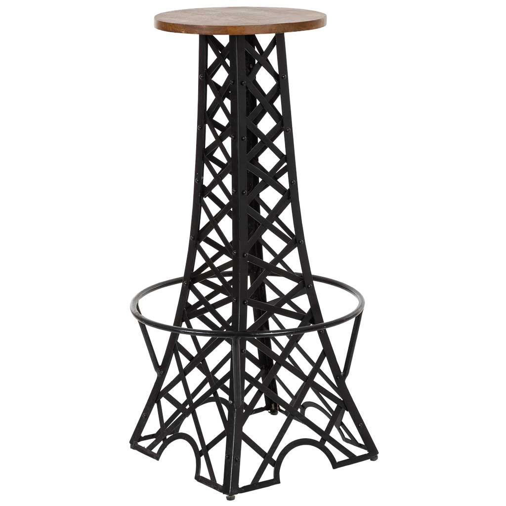 HOCKER, schwarz, 42x80cm - Schwarz, Metall (42/80/42cm) - Wanderlust