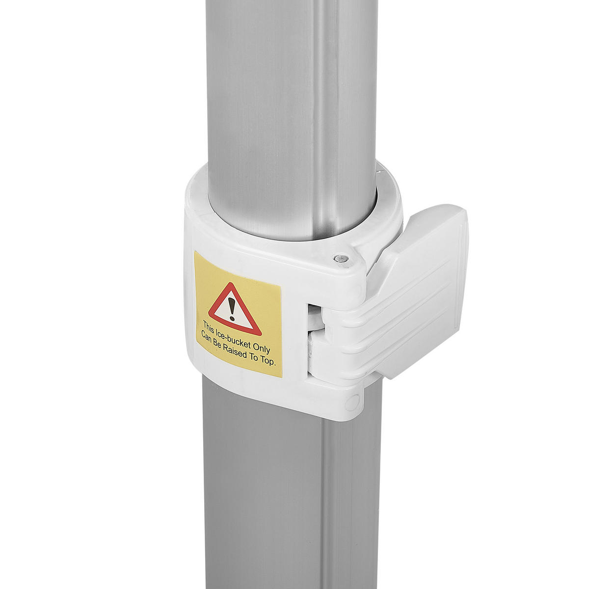 BEISTELLTISCH mit Kühlfunktion taupe rund 48 cm Aisa - Taupe, Kunststoff (49/49/58cm) - Beliani