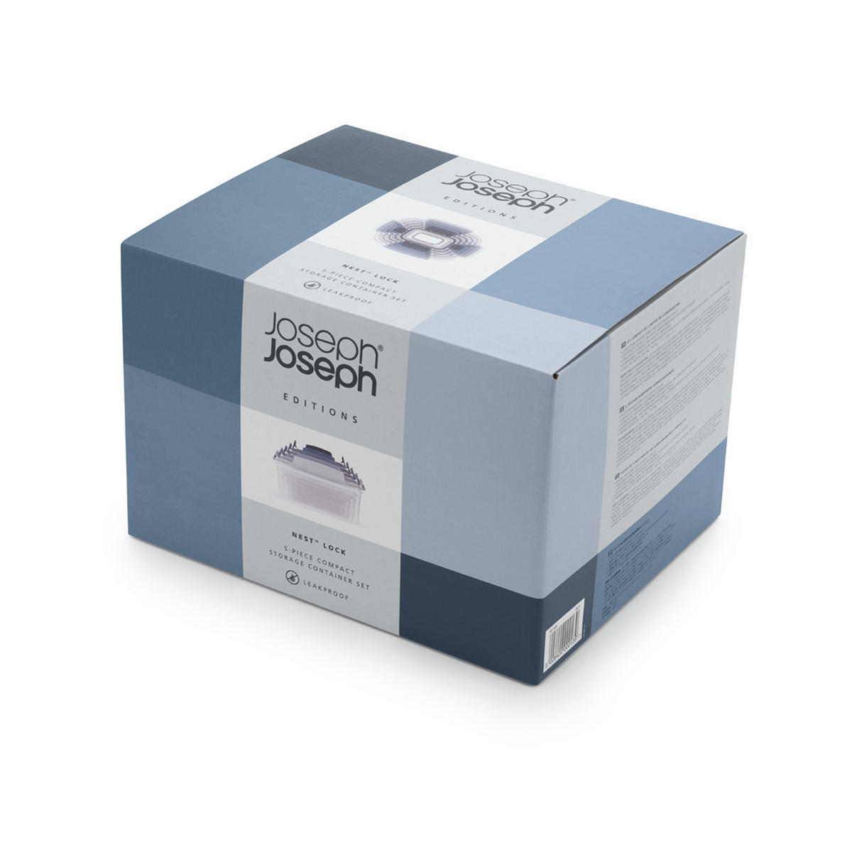 FRISCHE-TABLETT Lebensmittelbehälter Nest Lock Sky 5-teilig - Grau, Kunststoff (0.1L) - Joseph Joseph 
