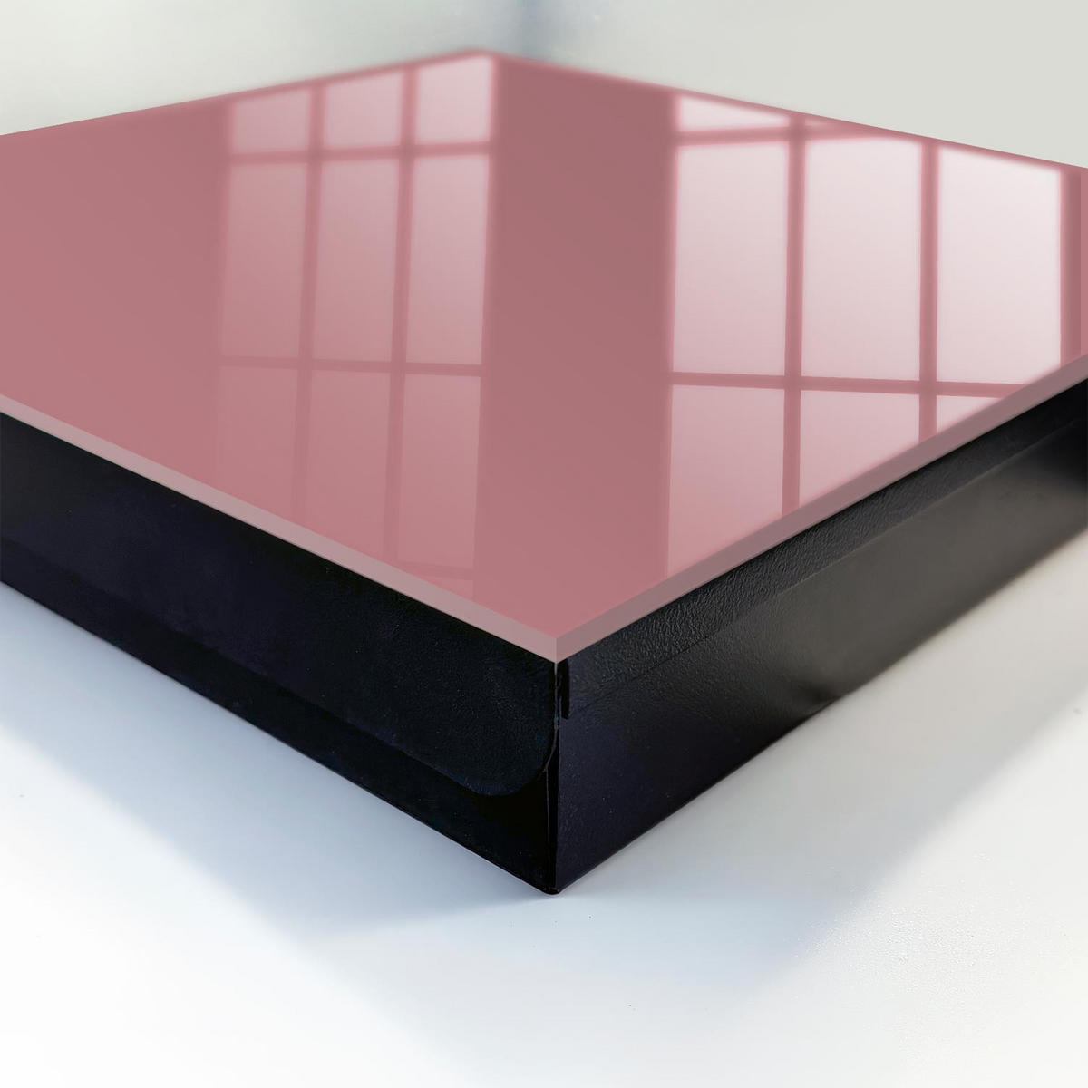 SCHLÜSSELBOX Schwarz 30x30 cm- Türöffnung nach rechts - Altrosa - Pink, Metall (30/30/5cm) - TULUP