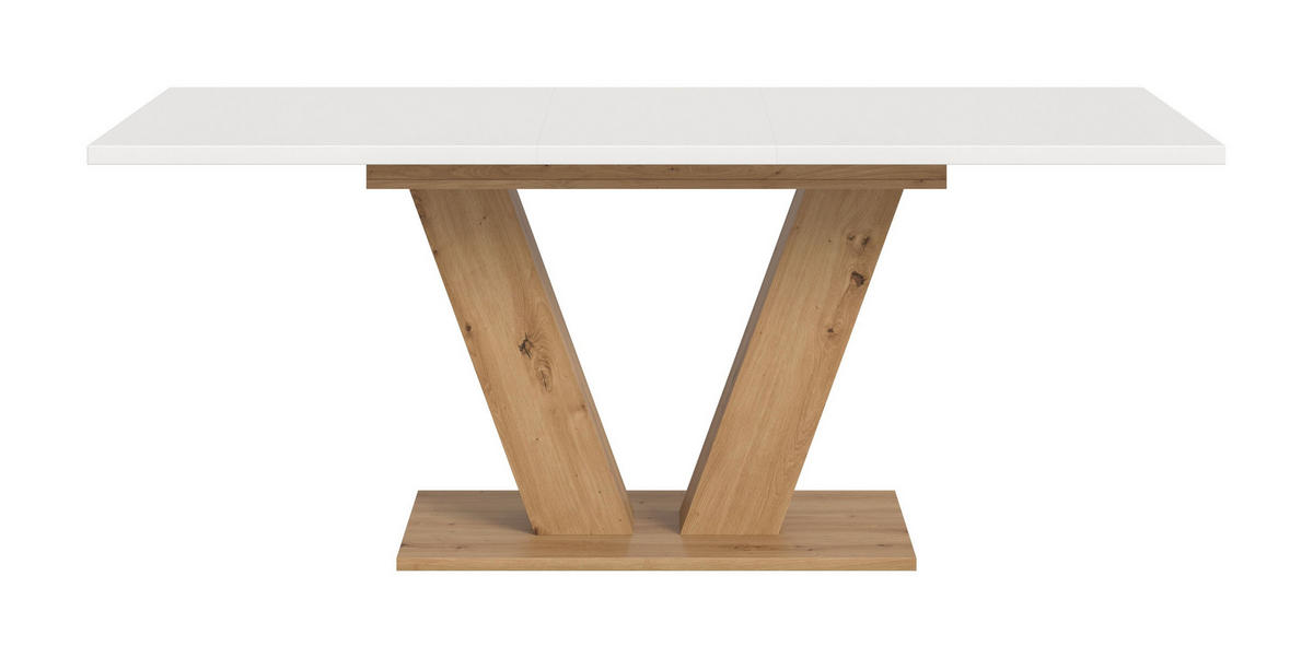 ESSTISCH Velo (B/H/T: ca. 150/76/90 cm) in Artisan Oak Nachbildung/weiß - Eiche Artisan, Holzwerkstoff (90/150/76cm)