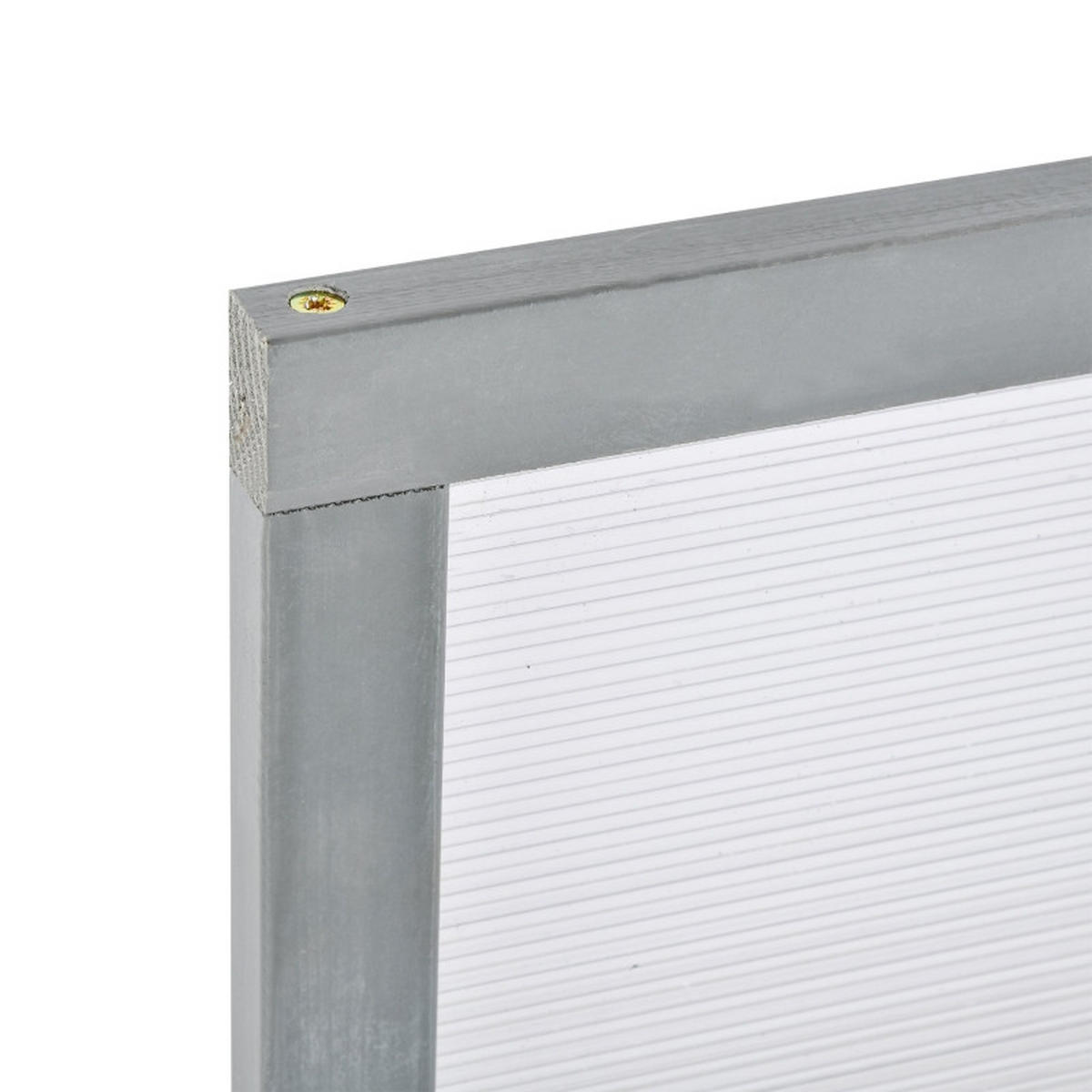 GEWÄCHSHAUS aus Tannenholz 90x46x40 cm in Grau mit Klappdach - Grau, Holz (46/40/90cm) - Modfu