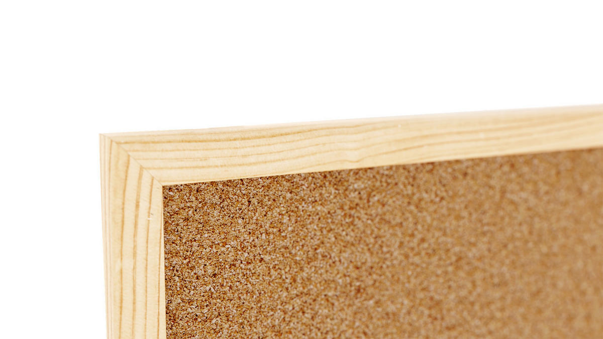 PINNWAND mit Naturholzrahmen 150x100cm - Braun, Holz (150/100/1.8cm) - ALLboards
