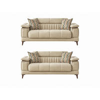 SITZGARNITUR Baoshi, Beige Stellvariante 2+2 - Beige, Holz/Holzwerkstoff (180/80/95cm)