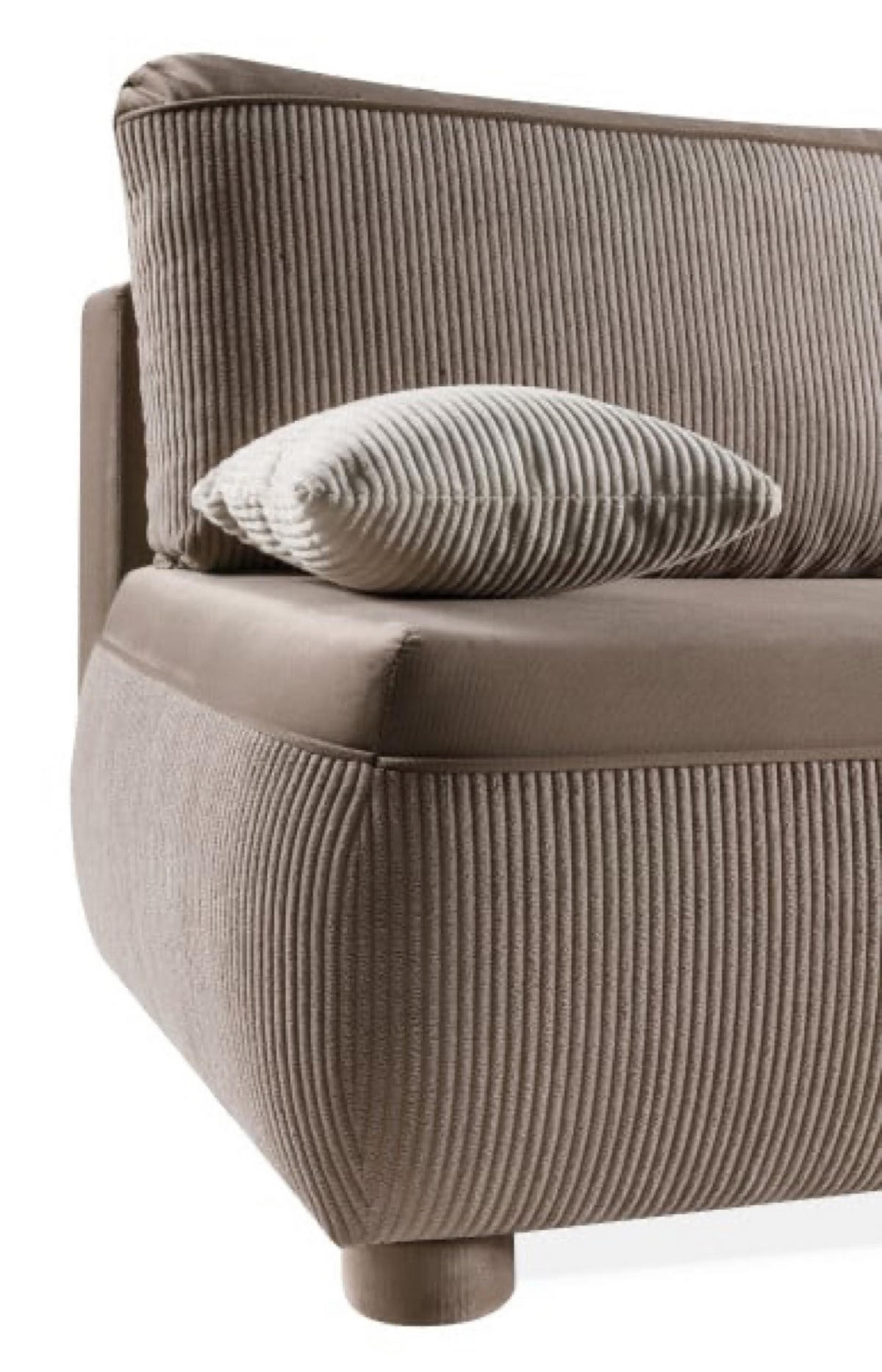 SOFA Beige Adi - Beige, Holzwerkstoff (211/88/211cm) - Sepro Meble