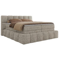 BOXSPRINGBETT NIRA KING 120/200 Beige Strukture - H3 - Beige, Holz/Textil (120/200cm) - MKS