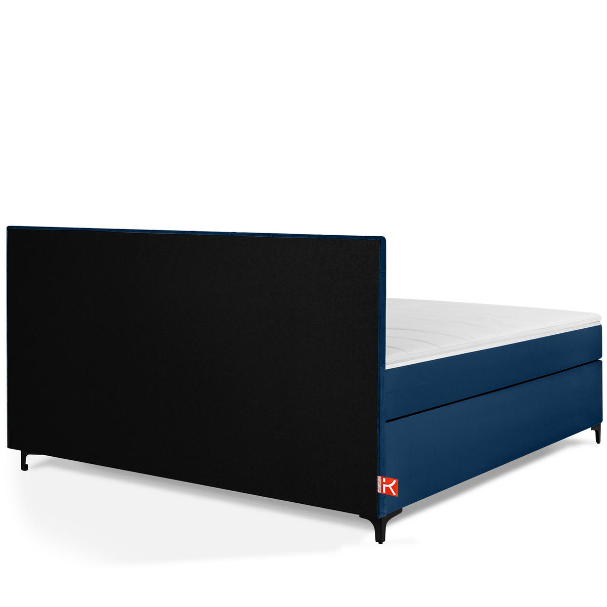 POLSTERBETT ARDEA, Marineblau - Schwarz/Dunkelblau, Holz/Holzwerkstoff (180/200cm) - KONSIMO®