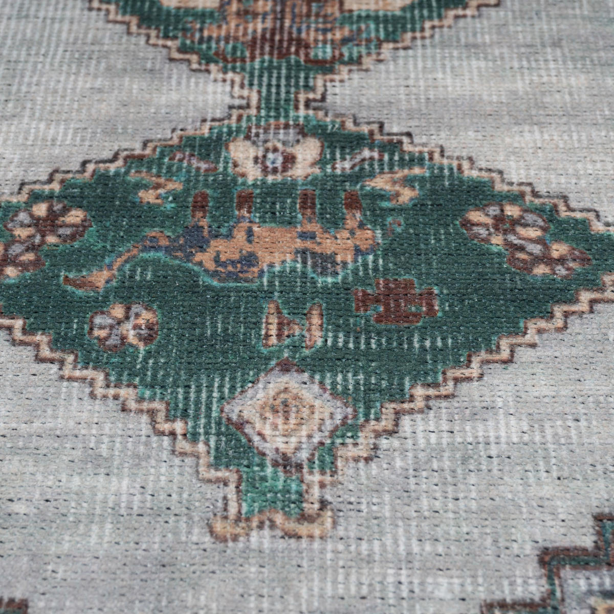 FLACHWEBETEPPICH Anton - Grün, Textil (120/170cm) - Kukoon Rugs