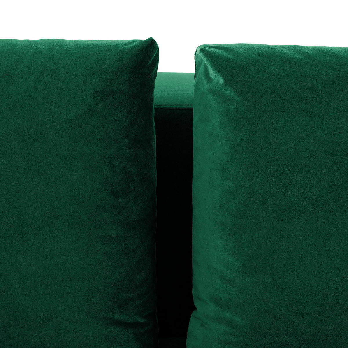 3-SITZER SOFA - Chromfarben/Dunkelgrün, Textil/Metall (238/81/105cm) - home24