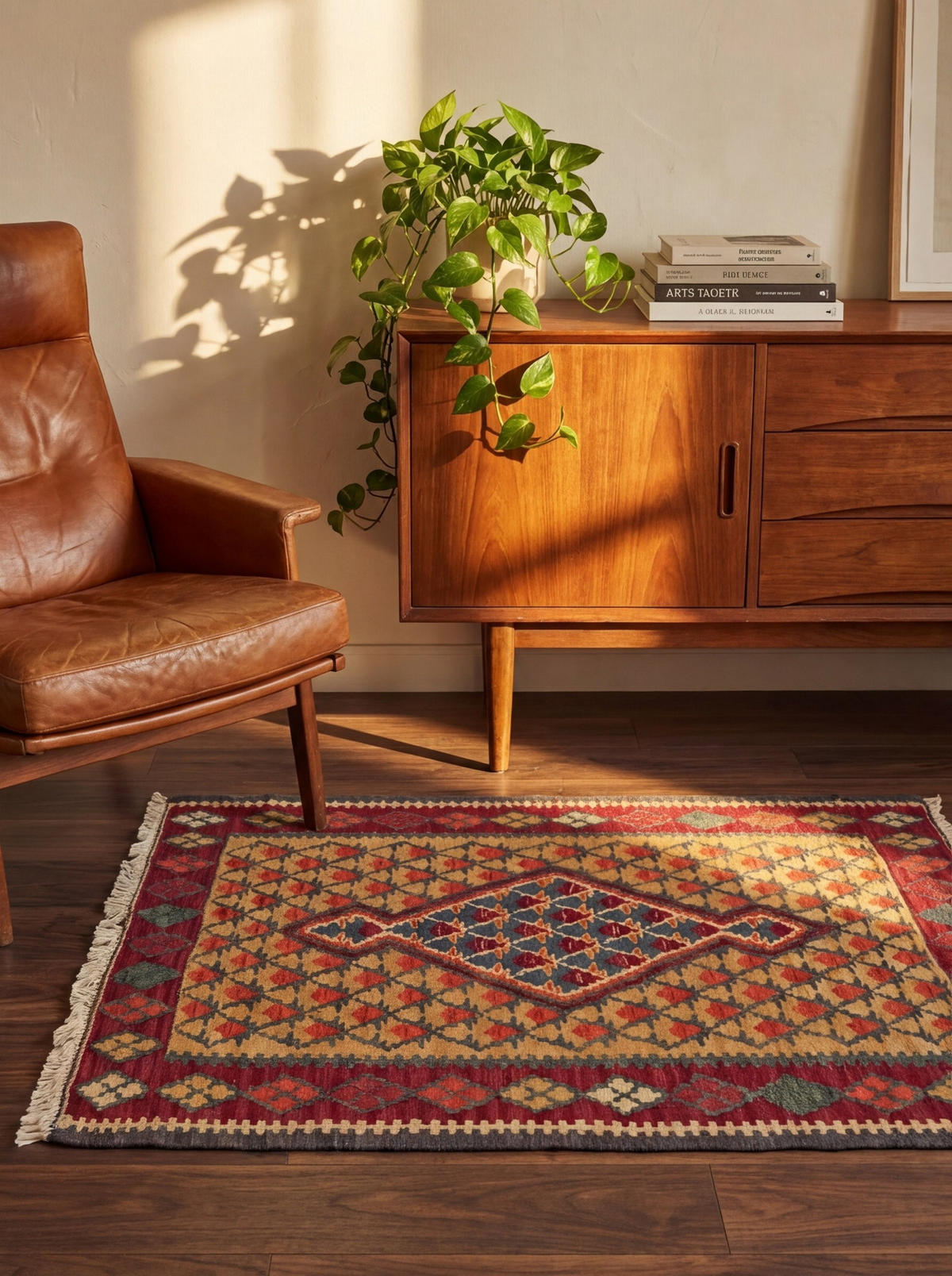 HANDWEBTEPPICH Kelim Senneh Mehrfarbig 86/63 cm Schurwolle - Multicolor, Textil (63/86cm) - Looma