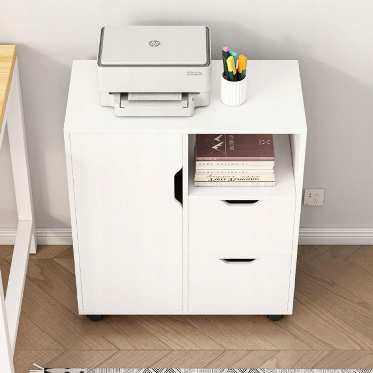 STANDSCHRANK, weiß 60/70/35cm - Weiß, Holzwerkstoff (60/70/35cm)