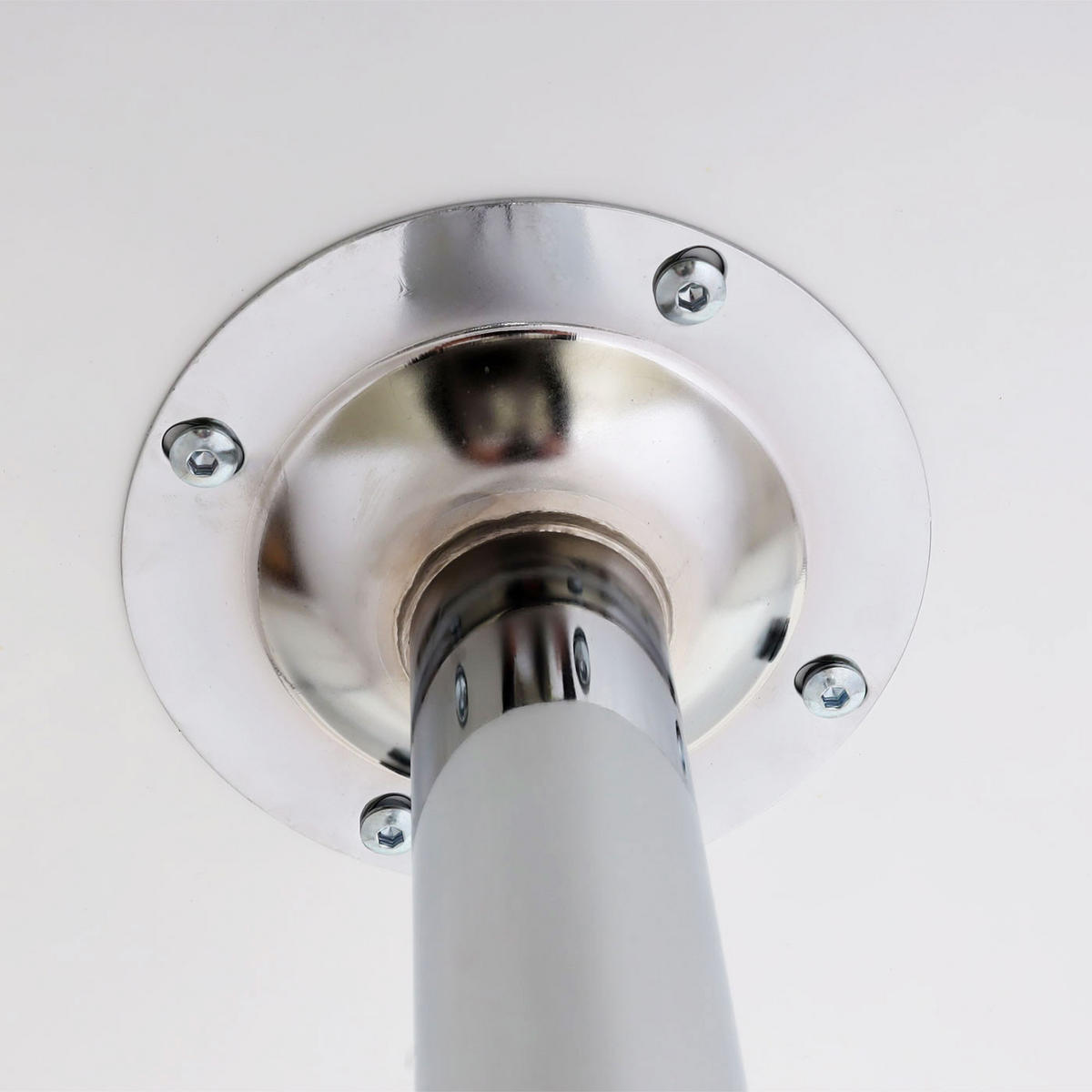 STEHTISCH FUßABLAGE rund Weiß - Weiß, Metall (60/60/109cm) - MCW