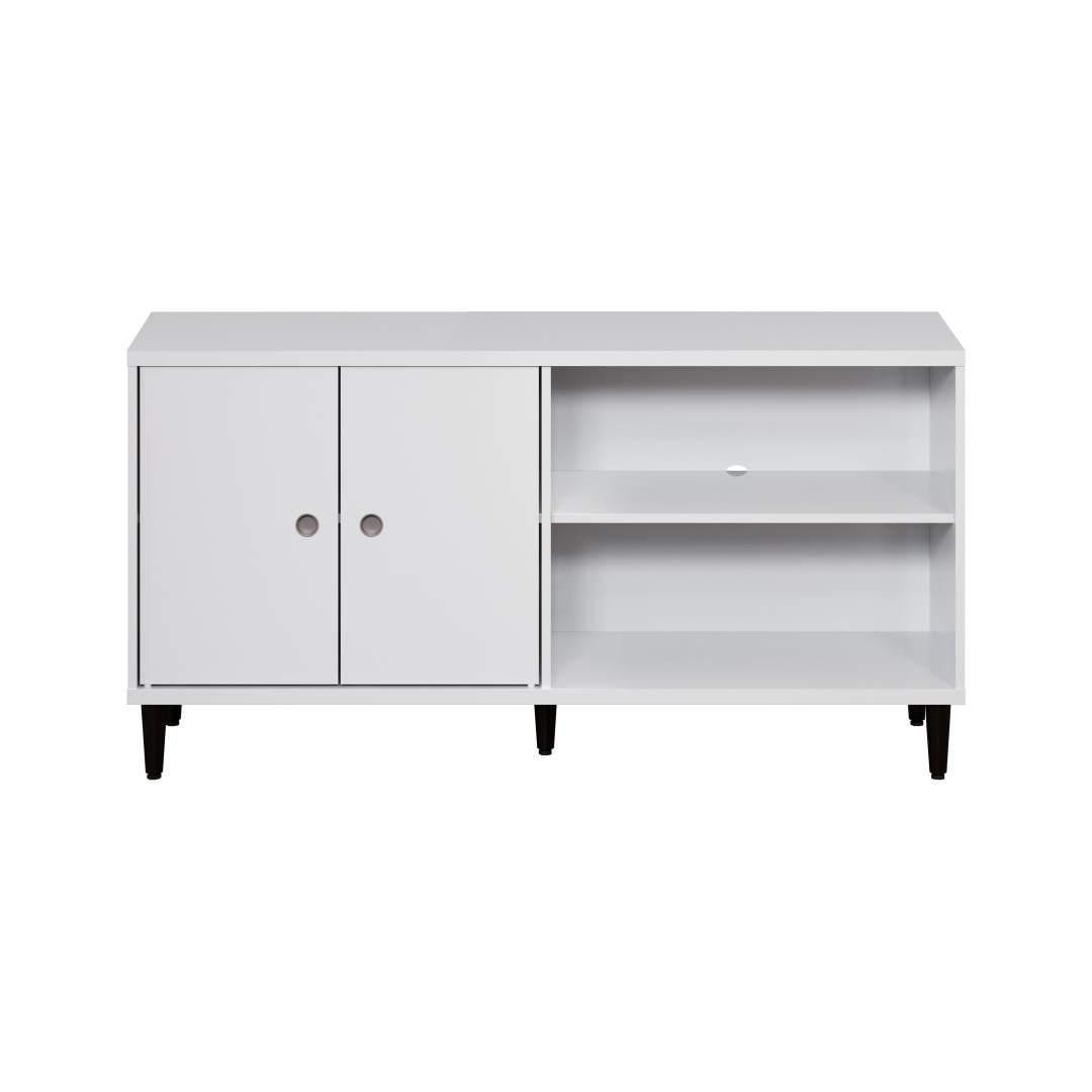 TV TISCH weiß - Weiß, Holzwerkstoff (136/70/36cm) - ebuy24