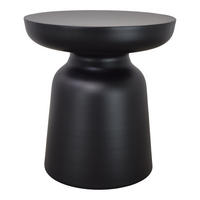 BEISTELLTISCH Irmo - Schwarz, Metall (40/40/43cm) - LOFT42