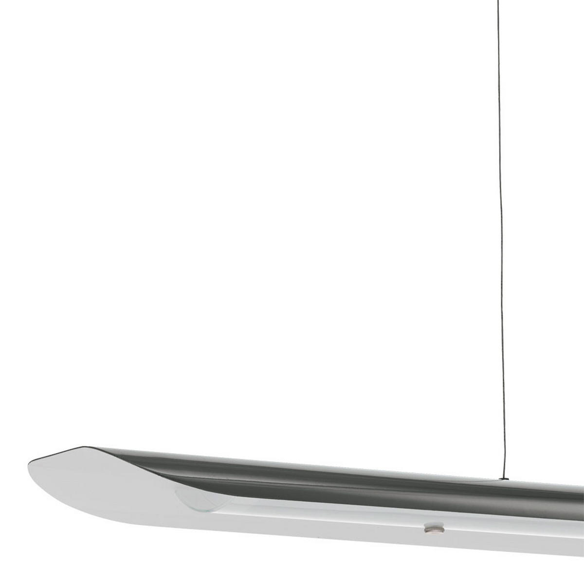 LED HÄNGELEUCHTE ZUBIA Grau Stahl Glas - Grau, Glas (90/12/110cm)