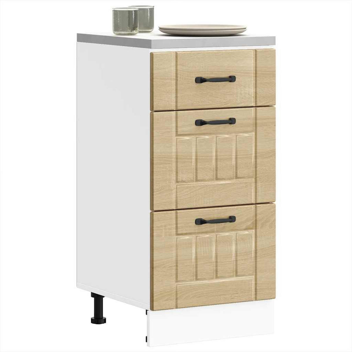 KÜCHENUNTERSCHRANK Maro Sonoma-Eiche 40x46x81,5 cm - Sonoma Eiche, Holz (40/81.5/46cm) - DELUKE