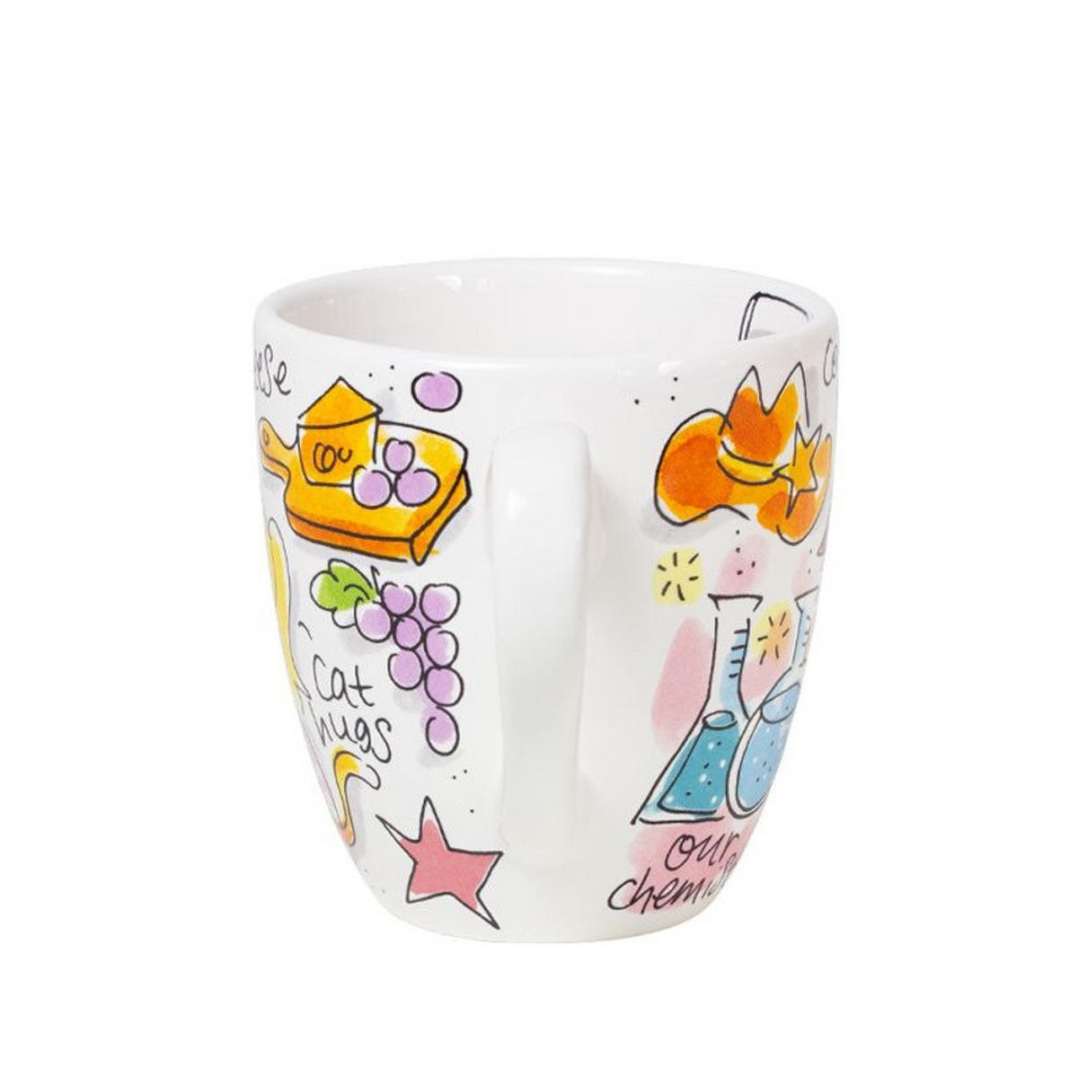 MINI-BECHER Art Happy in Bunt - 200 ml - Multicolor, Keramik (0.2L) - Blond Amsterdam