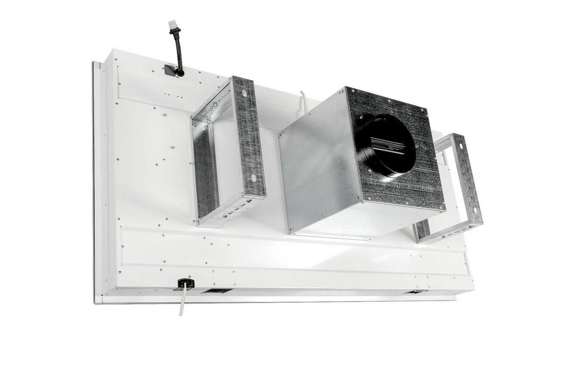 DUNSTABZUGSHAUBE GCH C 341 90 WH 90 cm Weiß - Weiß, Glas (90/10/60cm) - Gurari