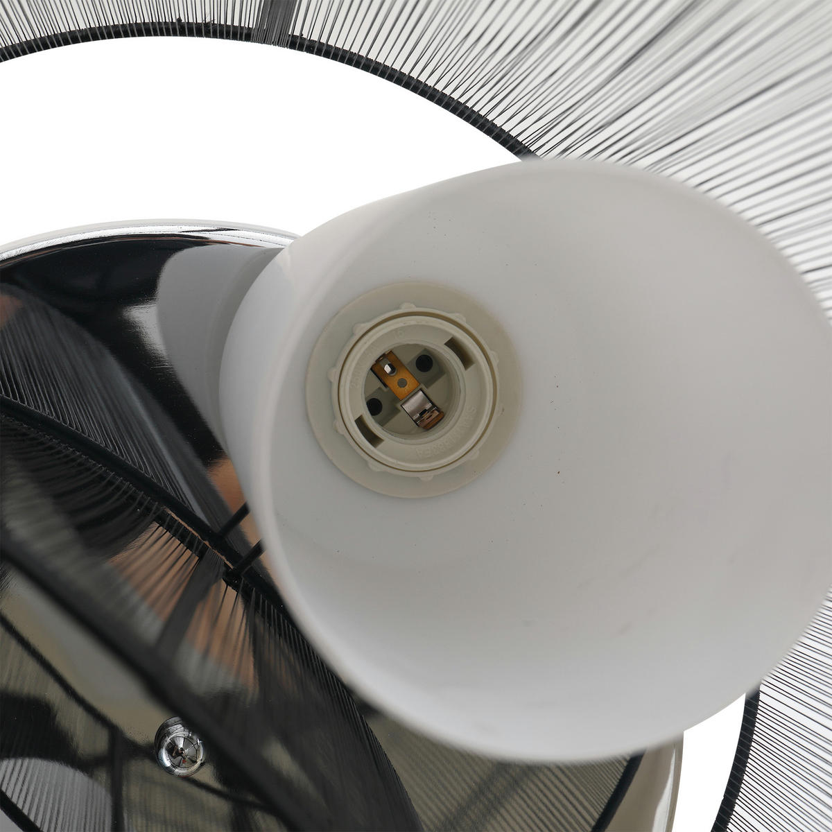 DECKENLAMPE, Schwarz, Ohne Glühbirnen - Schwarz, Metall (47.5/33/47.5cm) - HOMCOM