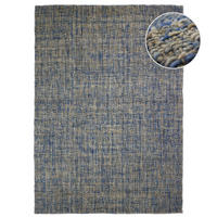 WOLLTEPPICH OTLEY, einfarbig, Blau, 160 x 230 cm - Blau, Textil (230/160cm) - KADIMA DESIGN
