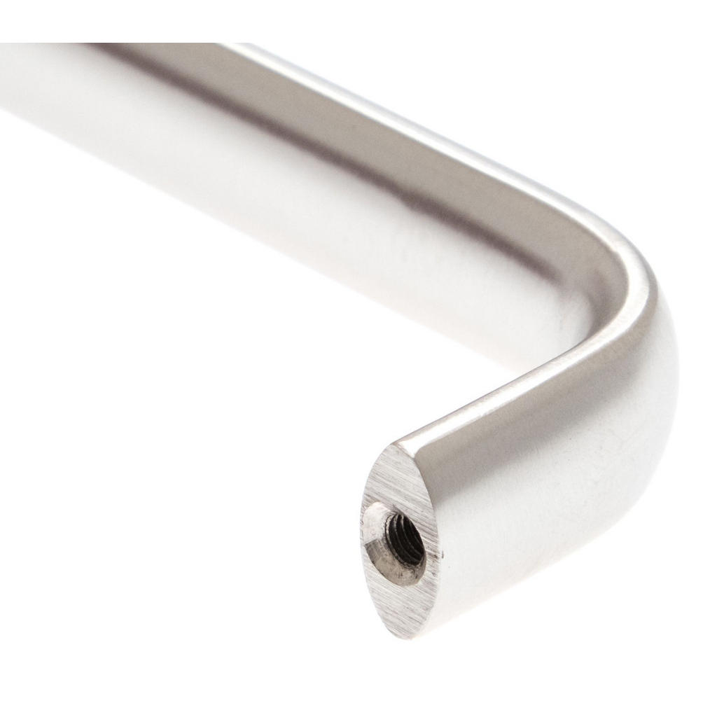 Thumbnail - Möbelgriff, Silber, Metall, Echtholz, 1.6x3.5x13.6 cm, Schlafzimmer, Kleiderschränke, Schrankzubehör