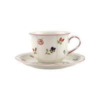 FRÜHSTÜCKSTASSE MIT UNTERTASSE Petite Fleur bunt 260 ml - Multicolor, Keramik (0.26L) - Villeroy & Boch
