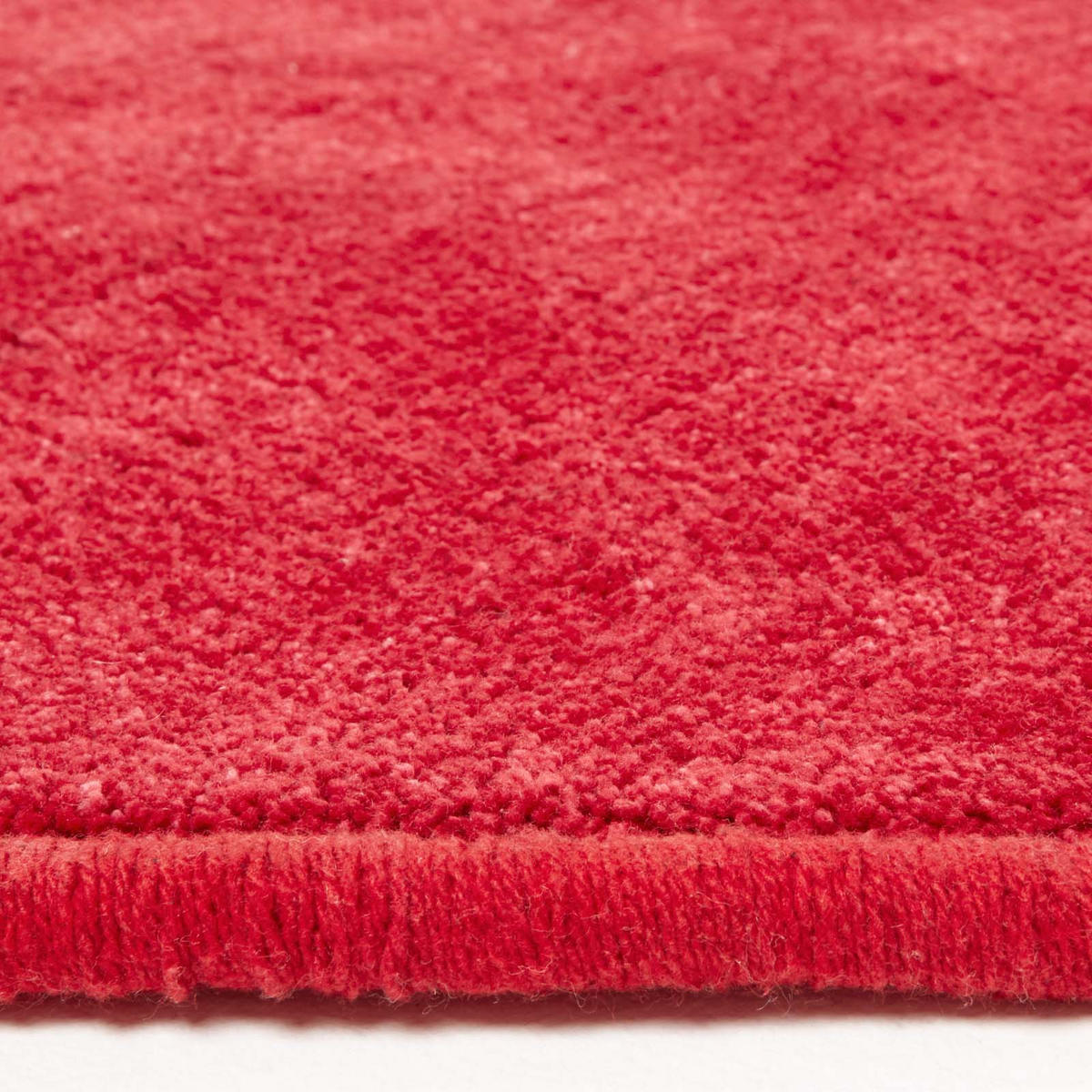 KURZFLOR-TEPPICH rund getuftet 150 cm - Rot, Textil (150/150cm) - Homescapes