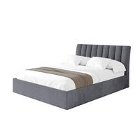 POLSTERBETT mit Bettkasten und Lattenrost, Boxbett ohne Matratze - ILAN 180x200 Dunkelgrau - Dunkelgrau, Holzwerkstoff/Textil (180/200cm) - ALTDECOR
