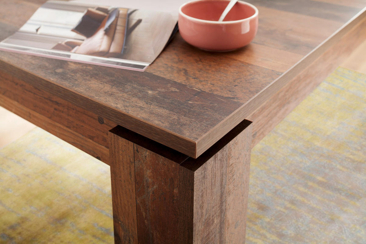 ESSTISCH Old Wood Dekor - Braun, Holzwerkstoff (90/160/77cm) - ebuy24
