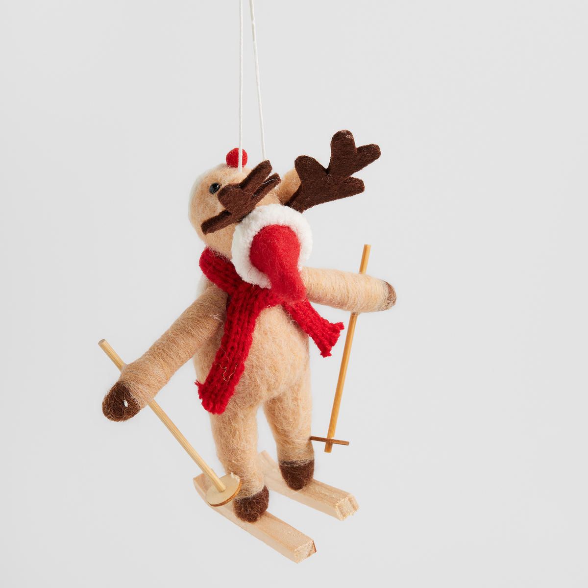 WEIHNACHTSDEKO Hängend RENISKATE, 9 x 14 cm, Braun, Christbaumschmuck, Weihnachtsbaumdekoration, Christmas, Xmas - Braun, Textil (9/7/14cm) - home&you