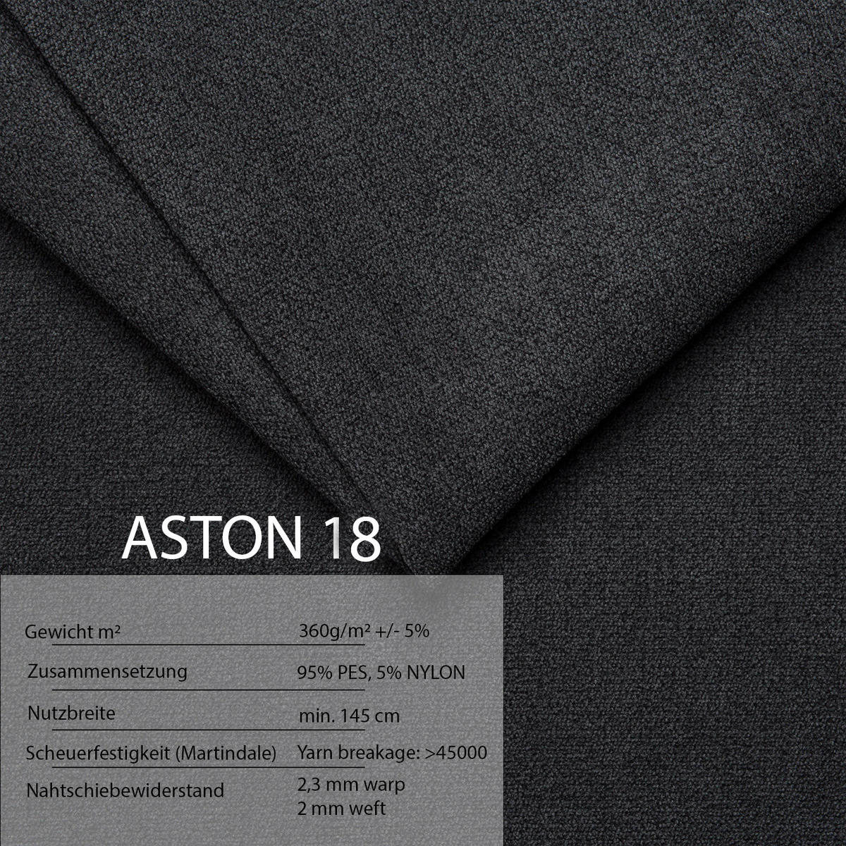 ECKSOFA U-Form für Wohnzimmer MONA Schwarz - Schwarz, Holzwerkstoff (350/85/185cm) - Compleo24