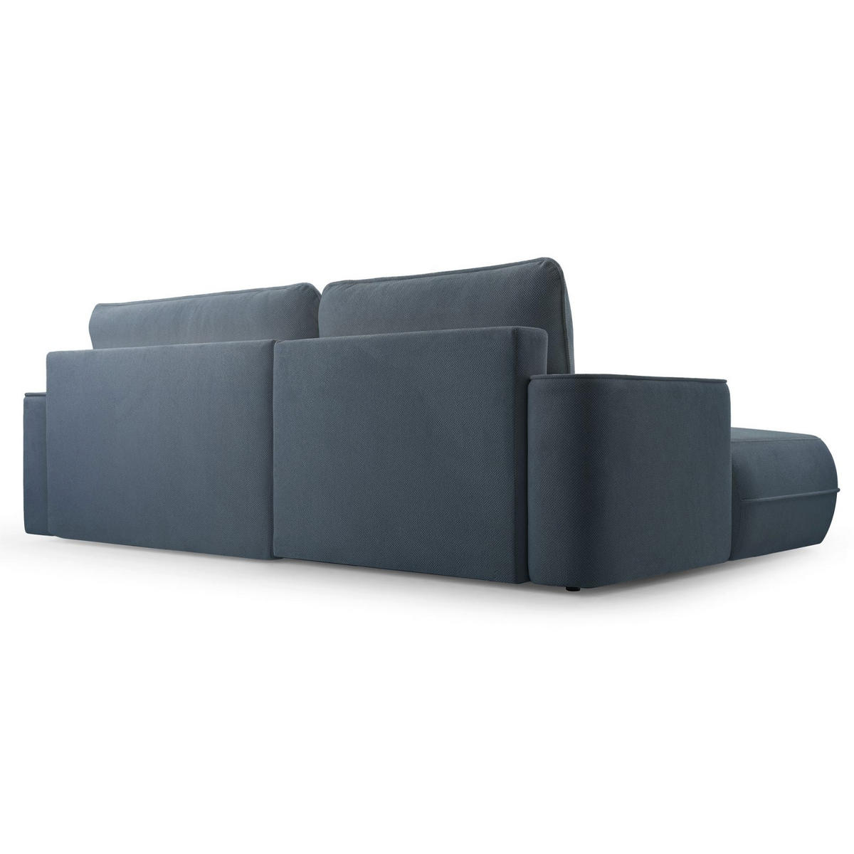 ECKSOFA Fuerro Hellblau Strukturstoff - Schwarz/Hellblau, Kunststoff/Textil (168/260cm) - Selsey
