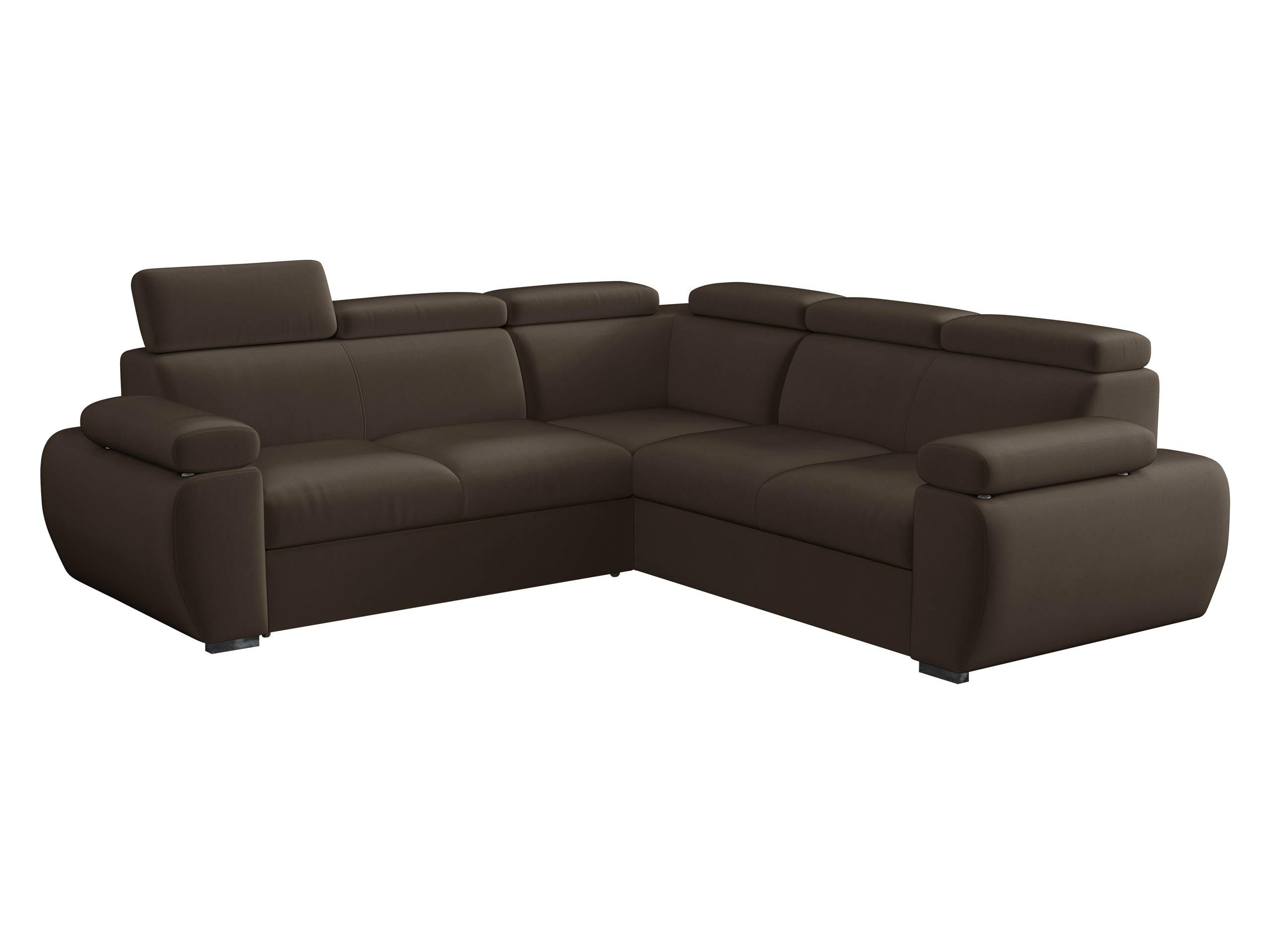 ECKSOFA Boston Maxi - Chromfarben/Braun, Holz/Textil (260/260cm) - MIRJAN24