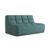 2-SITZER-SOFA Strukturstoff Stoff Blau - Blau/Petrol, Kunststoff/Textil (160/75/93cm) - Makamii