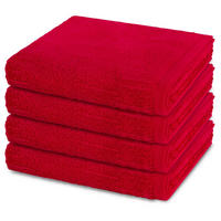 HANDTUCH Premium 4er-Set - Rot, Textil (50/100cm) - Ross