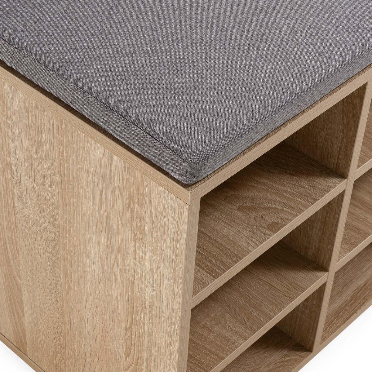 SCHUHBANK Samuel Eichenfarbe - Honigeiche, Holzwerkstoff (81/50/31cm) - VS Venta-stock