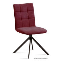 ESSZIMMERSTUHL (6er-Set) Drucy 47x91x60 Schwarz/Marsala - Brombeere/Schwarz, Kunststoff (60/91/47cm) - 58aufmkessel