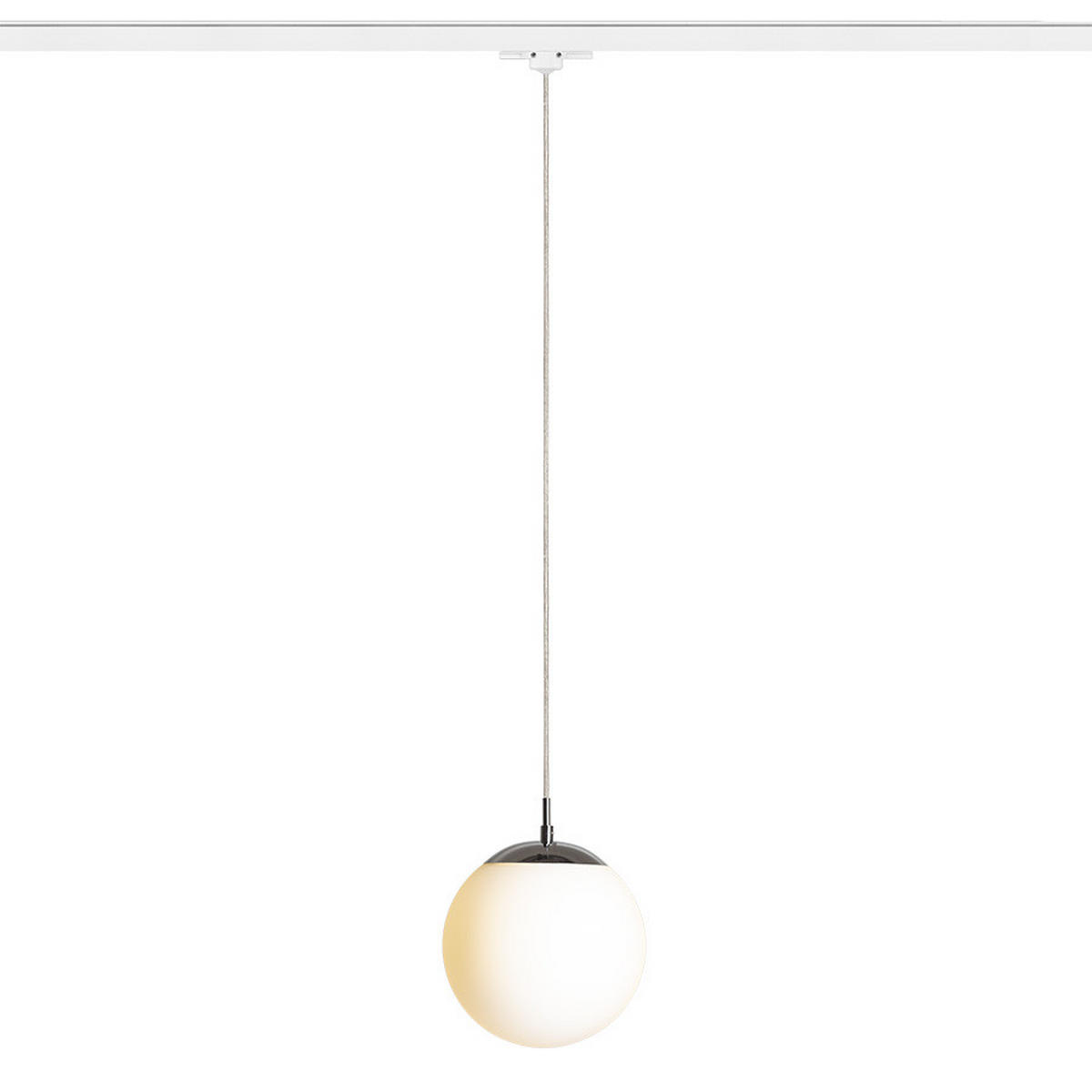 DECKENLEUCHTE LUNA 20 Opalglas 11 W - Chromfarben, Metall (30/30/20cm) - Rendl