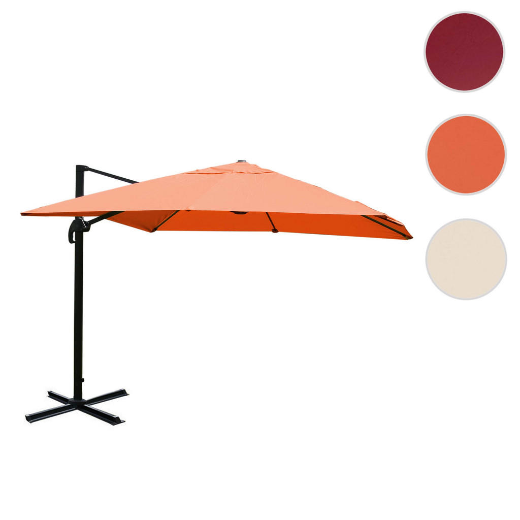 Thumbnail - MCW Ampelschirm, Orange, Textil, 400x300 cm, Sonnenschutz, Sonnenschirme