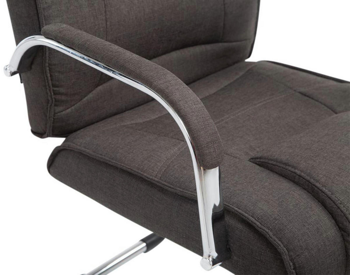 SCHWINGSTUHL 2er Set Stoff dunkelgrau - Dunkelgrau, Textil/Metall (60/104/67cm) - CLP