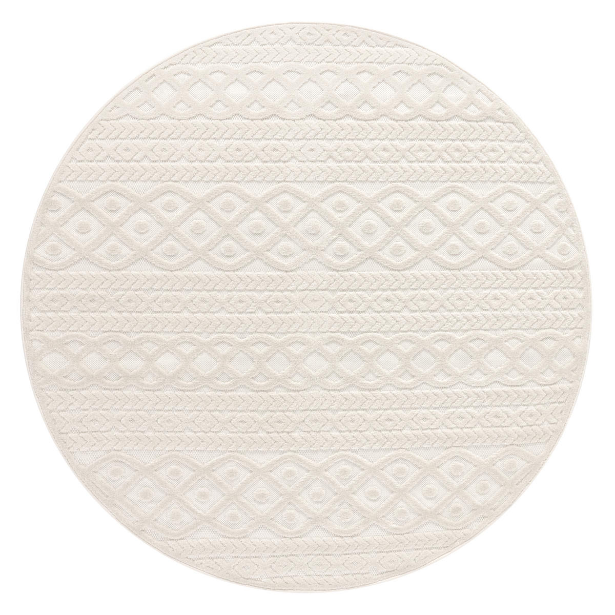 OUTDOORTEPPICH 120/120 cm Cotton 231 - Creme, Textil (120/120cm) - Paco Home