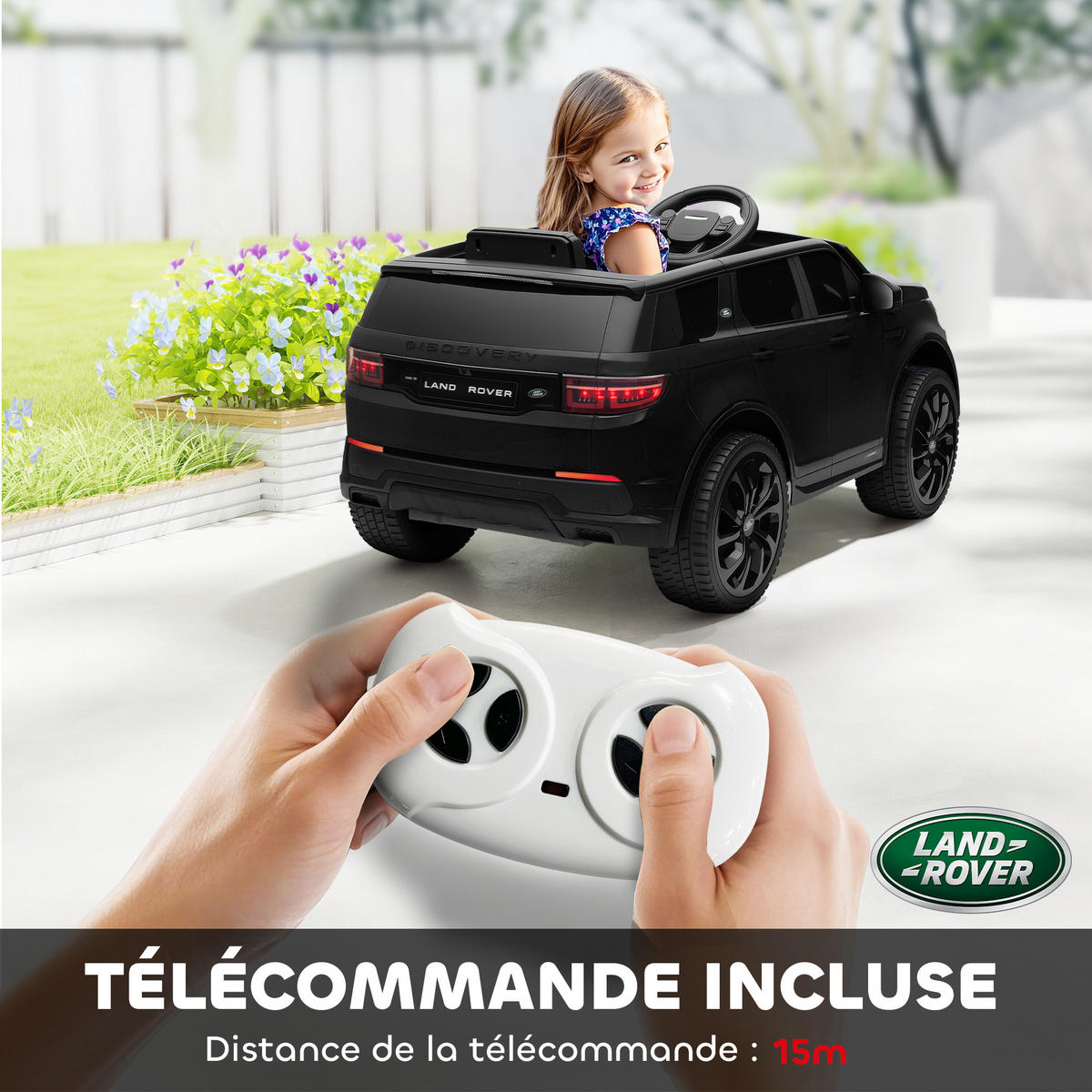 ELEKTRO-KINDERAUTO DE-13043 Fernbedienung Schwarz - Schwarz, Kunststoff (106/65.5/51cm) - ComfortXL